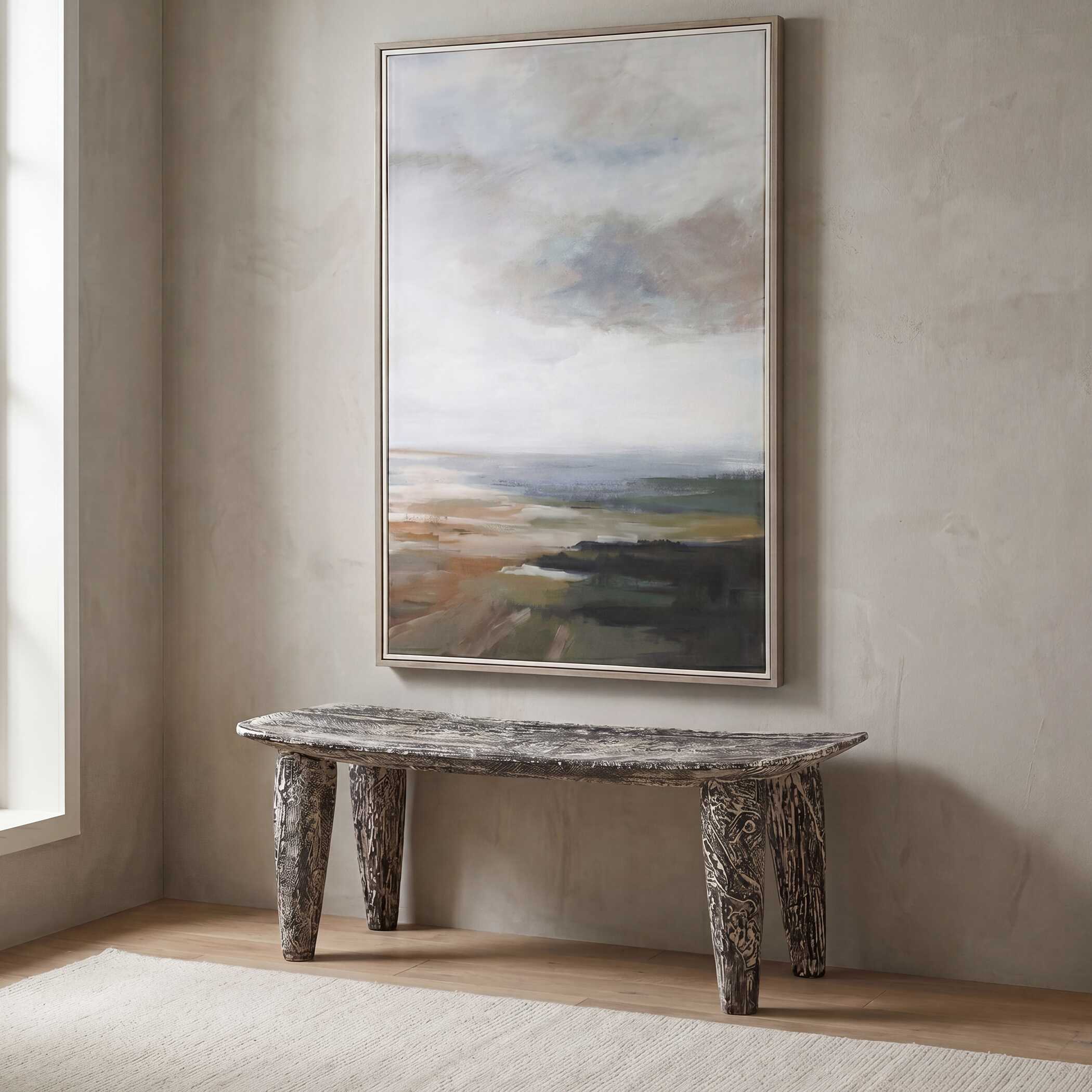 Uttermost Furniture Uttermost Fade To Black Wood Bench