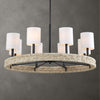 Uttermost Lighting Oversize - Rate to be Quoted Uttermost Faiyam 8 Light Rattan Chandelier