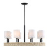 Uttermost Lighting Oversize - Rate to be Quoted Uttermost Faiyam 8 Light Rattan Chandelier