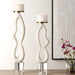 Uttermost Home Decor Uttermost Feamelo Ivory Stone Candleholders, S/2