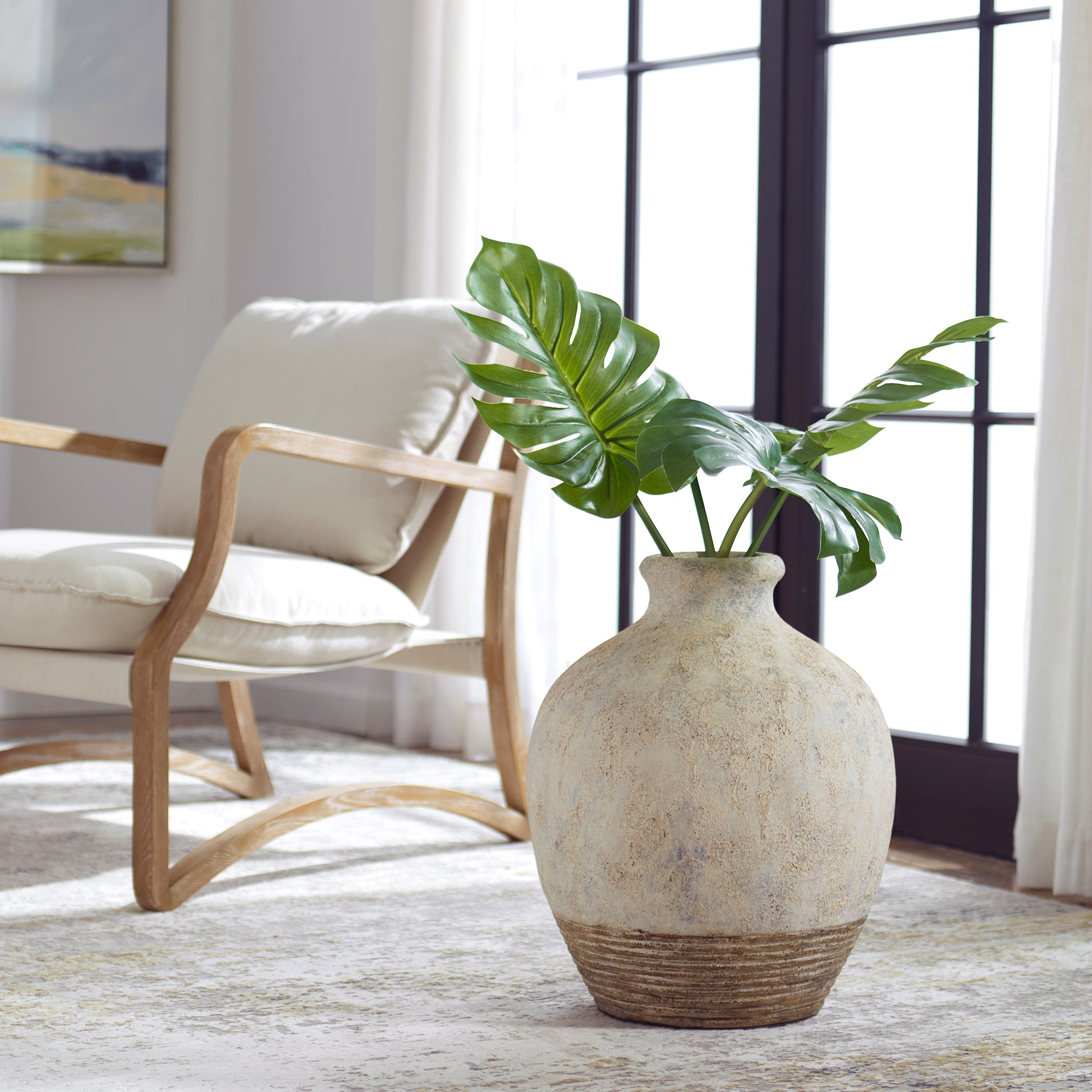 Uttermost Home Decor Uttermost Fernandina Oversized Rustic Vase