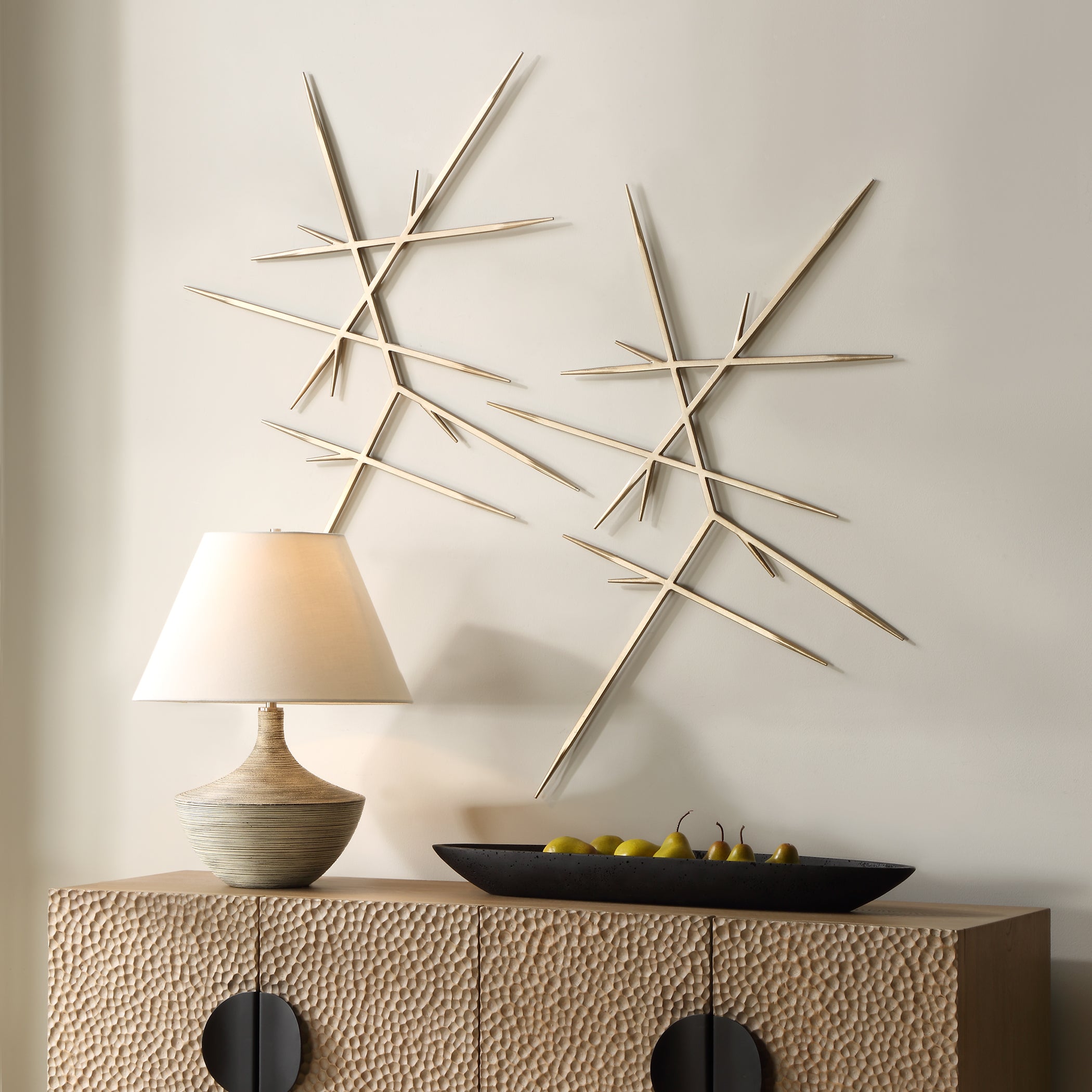 Uttermost Home Decor Uttermost Fireworks Silver Wall Decor, S/2