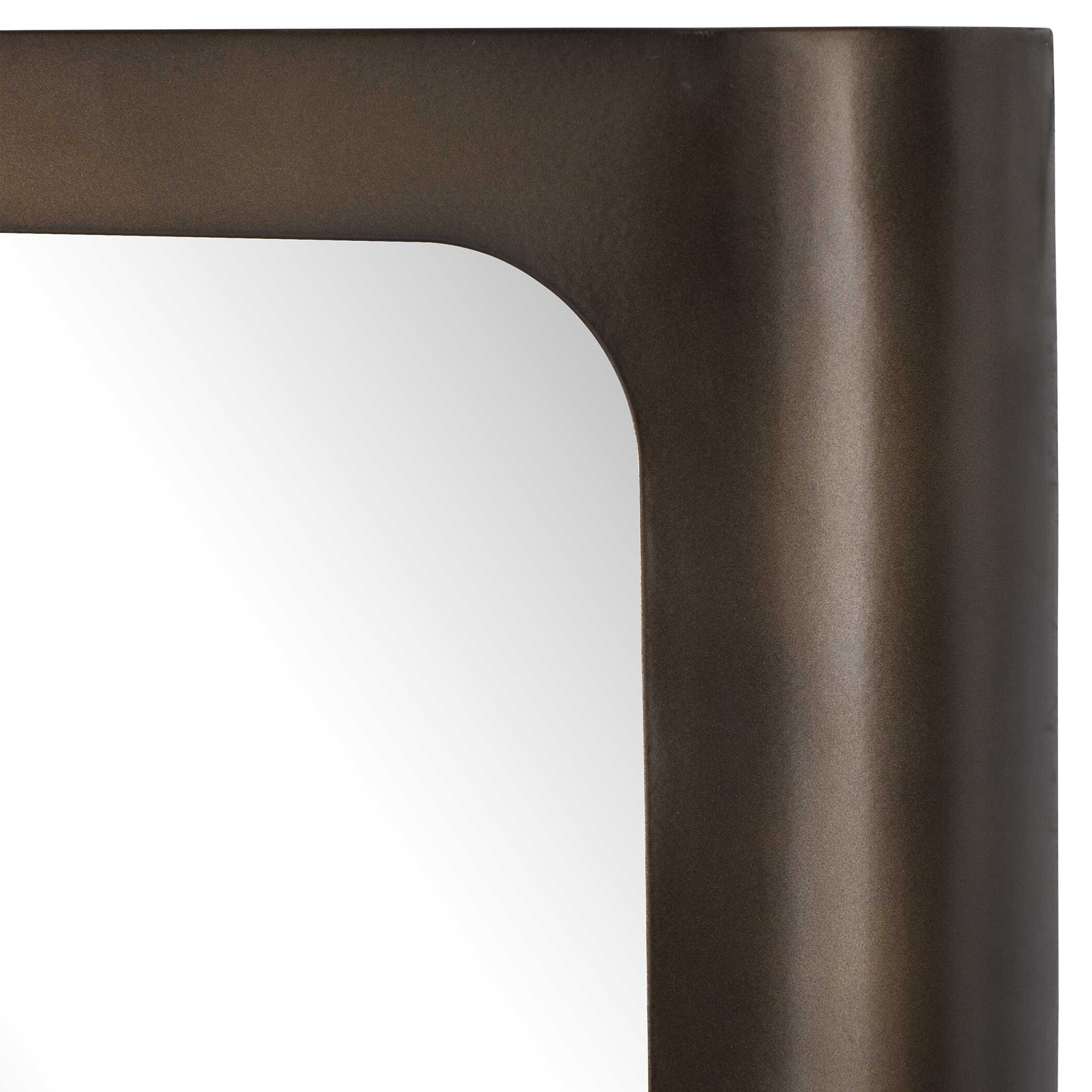 Uttermost Home Decor Uttermost Fischer Curved Edge Gold Bronze Mirror