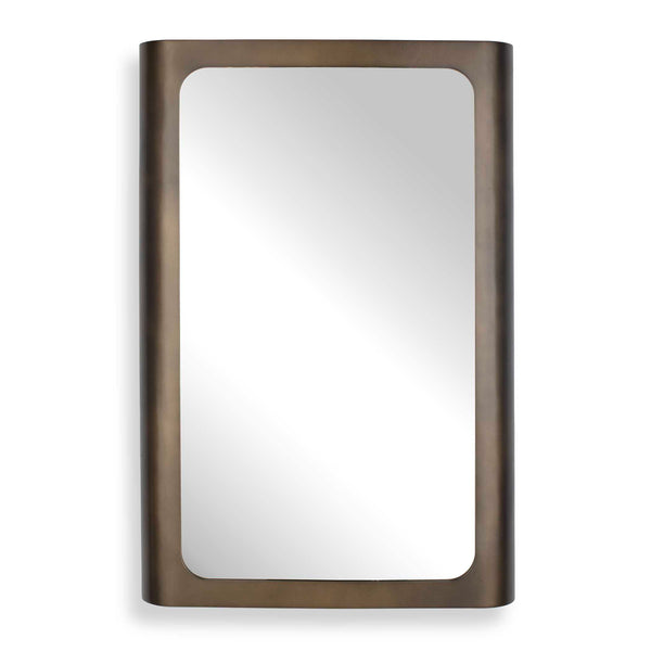 Uttermost Home Decor Uttermost Fischer Curved Edge Gold Bronze Mirror