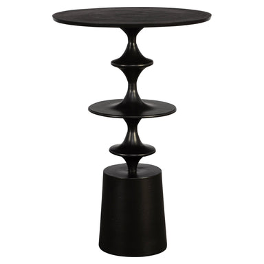 Uttermost Home Uttermost Flight Textured Black Accent Table