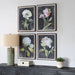 Uttermost Home Decor Uttermost Florals On Black Framed Prints, Set/4