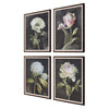 Uttermost Home Decor Uttermost Florals On Black Framed Prints, Set/4
