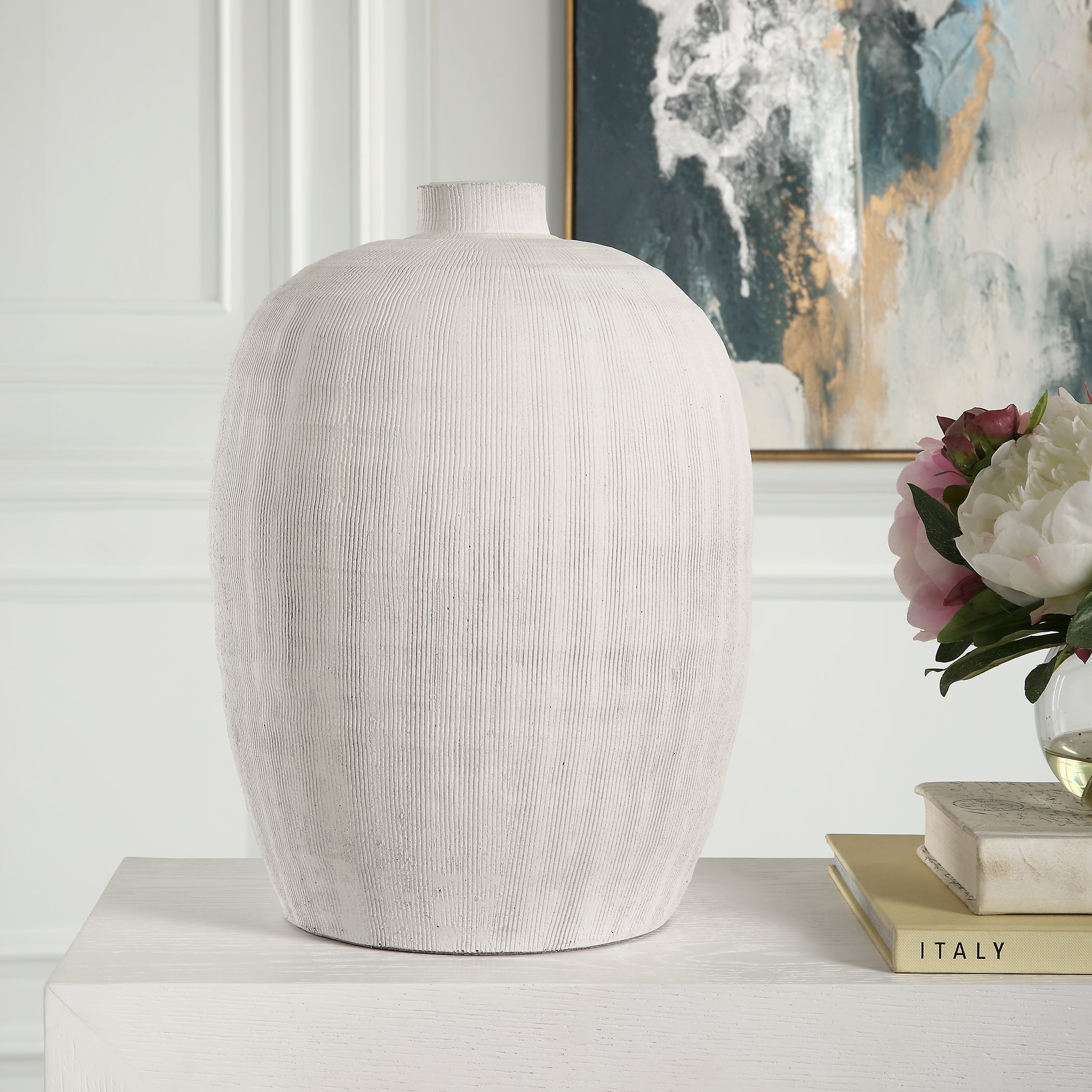 Uttermost Home Uttermost Floreana Medium White Vase