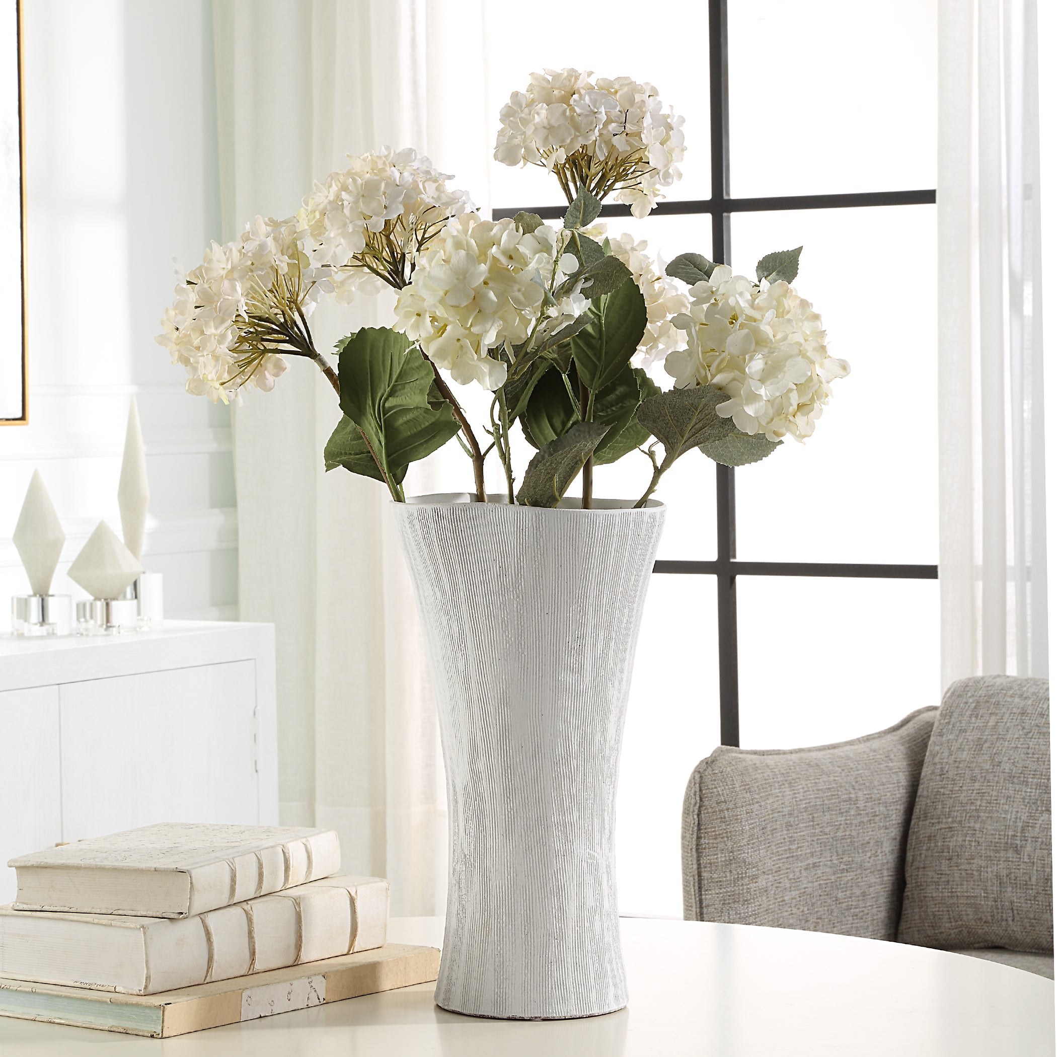Uttermost Home Uttermost Floreana Tall White Vase