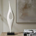 Uttermost Uttermost Fluid Drop White Stone Sculpture