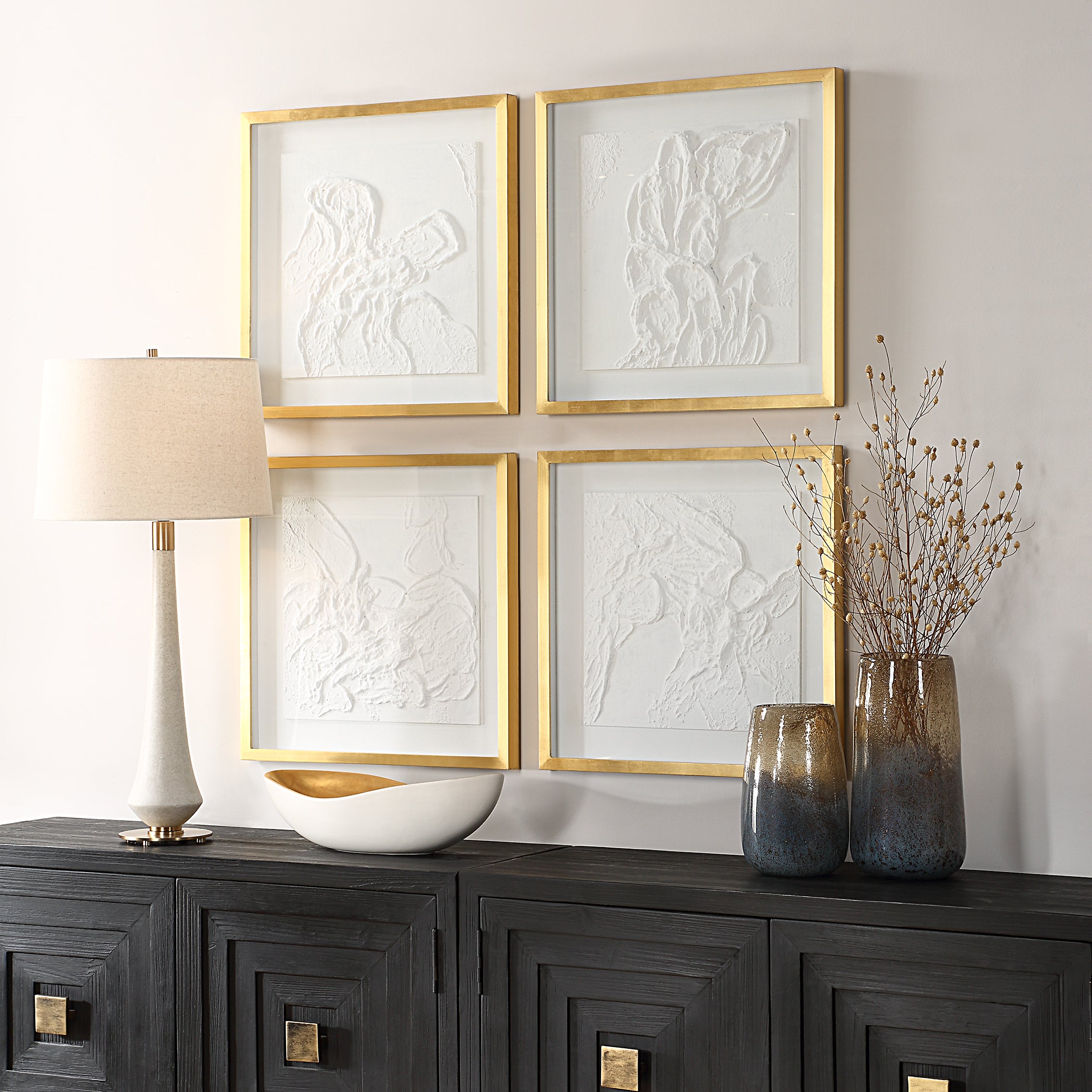 Uttermost Home Decor Uttermost Fourfold Framed Prints Set/4