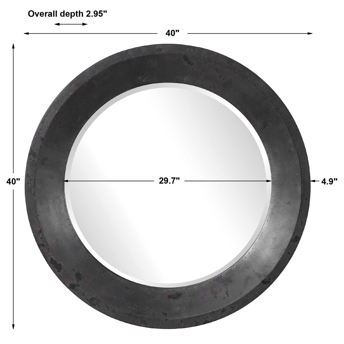 Uttermost Home Oversize - Rate to be Quoted Uttermost Frazier Round Mirror