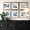 Uttermost Home Decor Uttermost Fresh Start Blue Abstract Prints, S/6