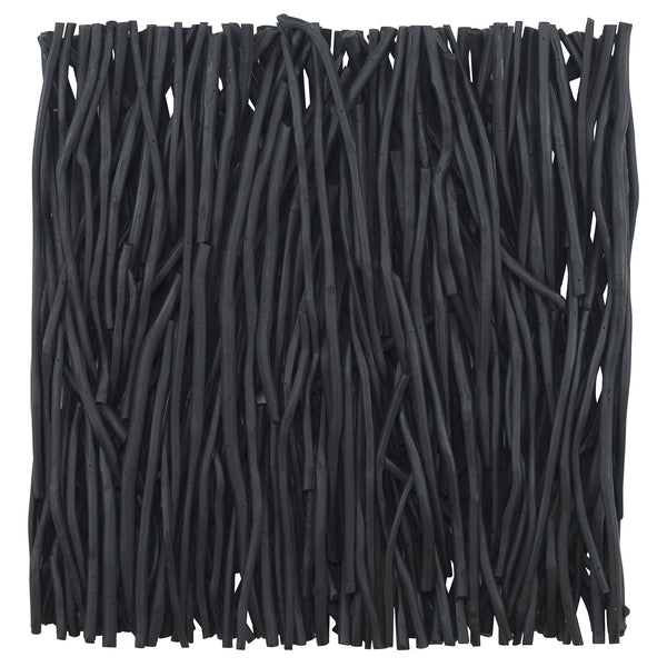 Uttermost Home Uttermost Gathered Teak Square Black Wood Wall Decor
