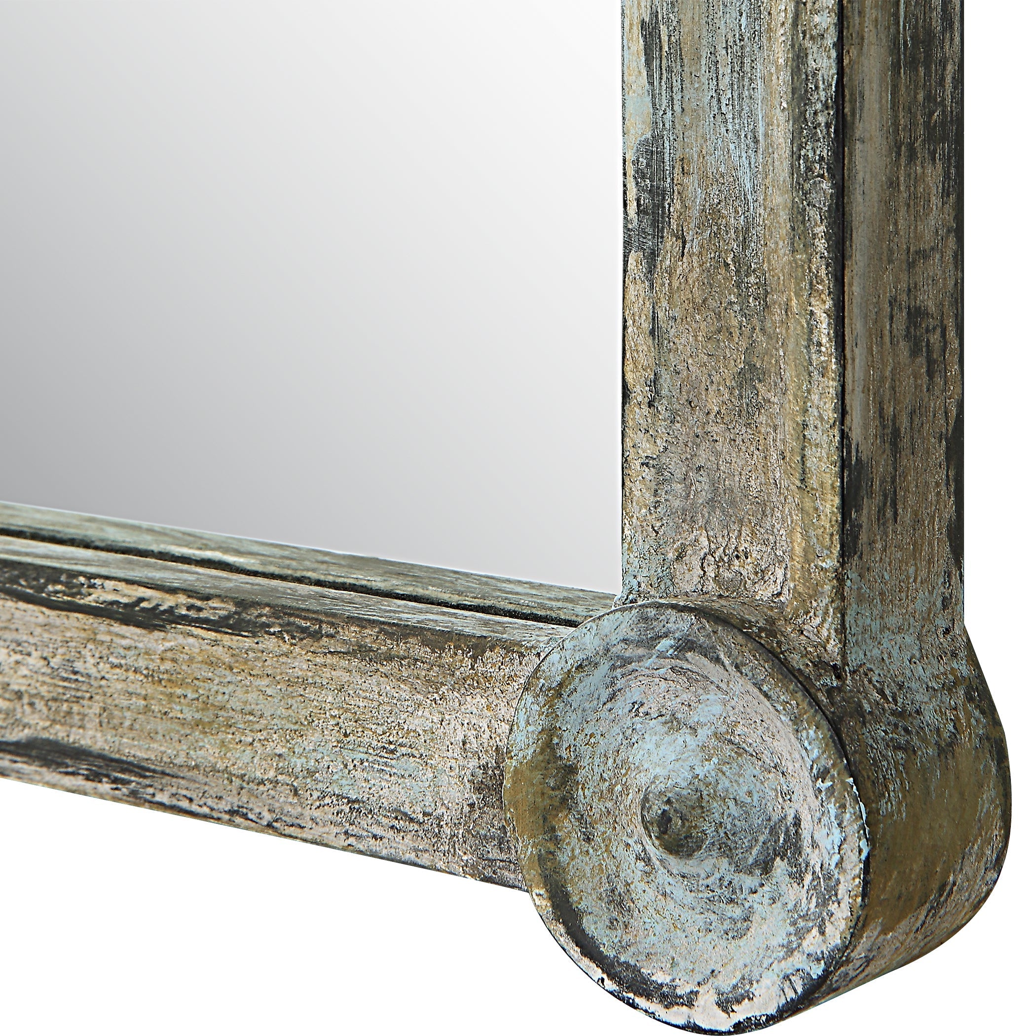 Uttermost Home Motor Freight - To be Quoted Uttermost Gattola Gray Wash Dressing Mirror