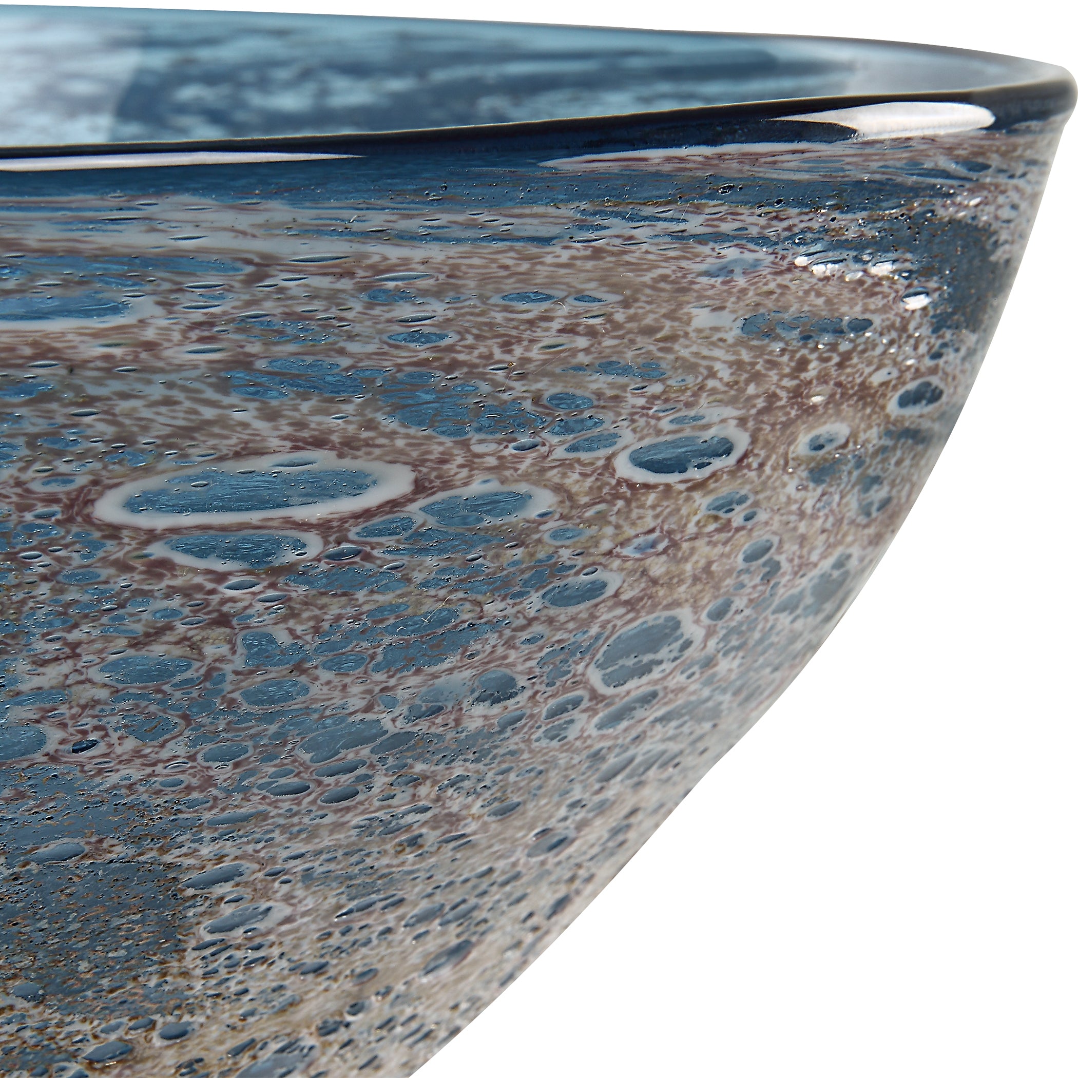 Uttermost Home Uttermost Genovesa Aqua Glass Bowl