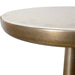 Uttermost Furniture Uttermost Gianno Round White Marble Side Table