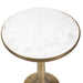 Uttermost Furniture Uttermost Gianno Round White Marble Side Table