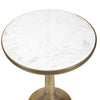 Uttermost Furniture Uttermost Gianno Round White Marble Side Table