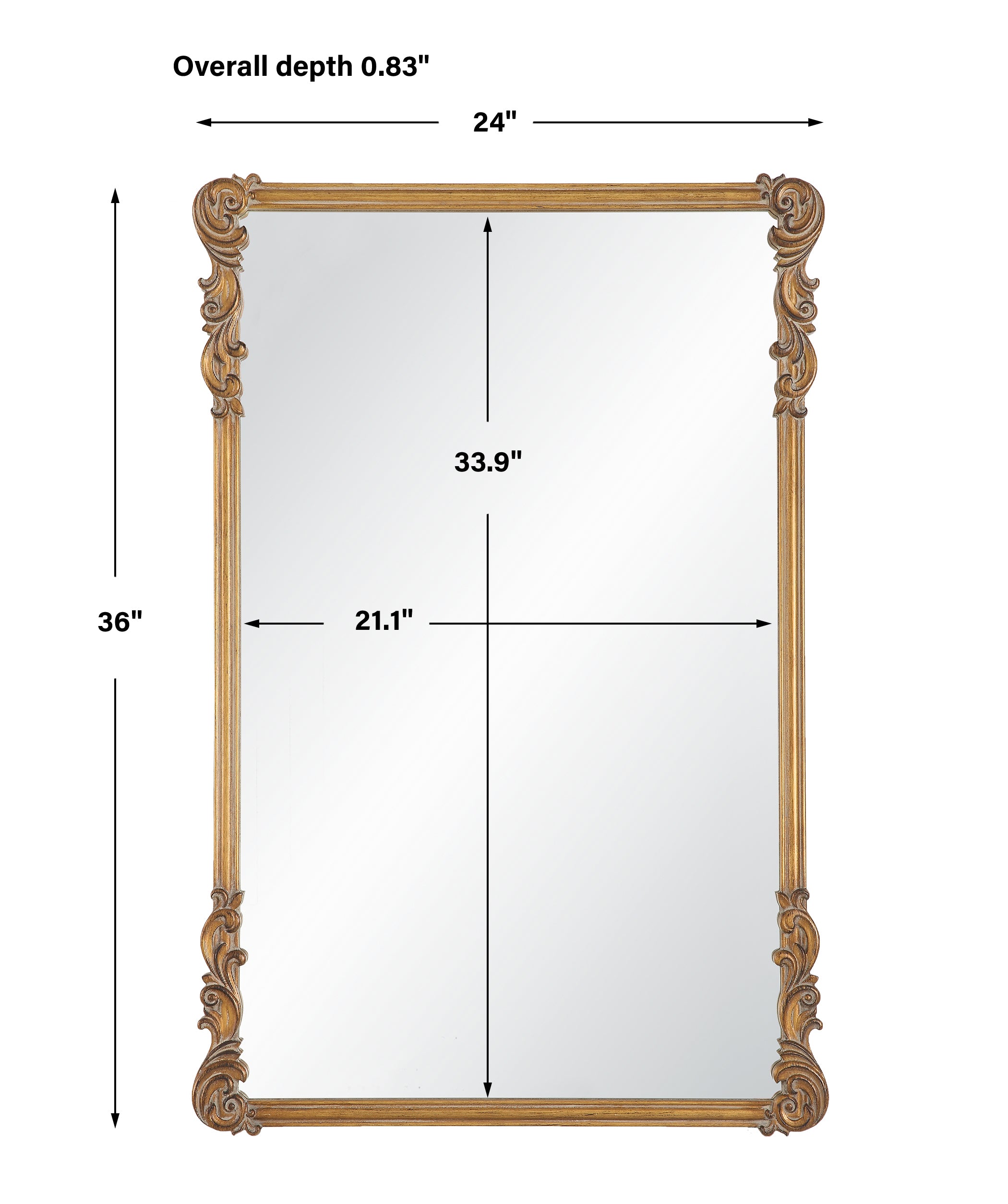 Uttermost Home Decor Uttermost Gold Napoleon Mirror