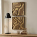 Uttermost Uttermost Golden Terrain Wooden Wall Decor Set/2