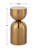 Uttermost Furniture Uttermost Golden Vessel Modern Accent Table