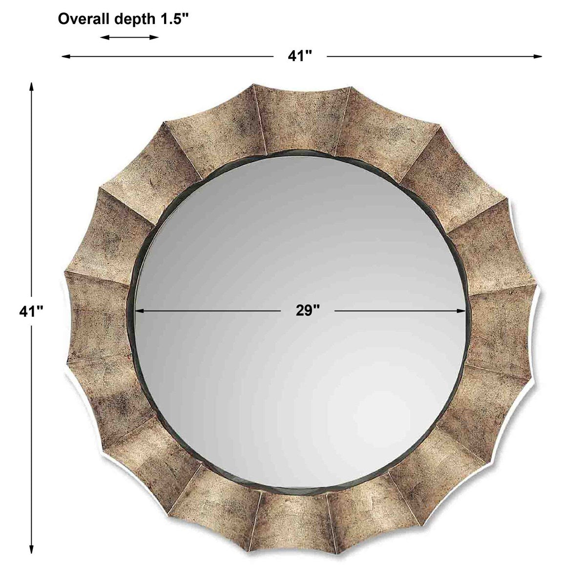 Uttermost Home Oversize - Rate to be Quoted Uttermost Gotham Round Mirror