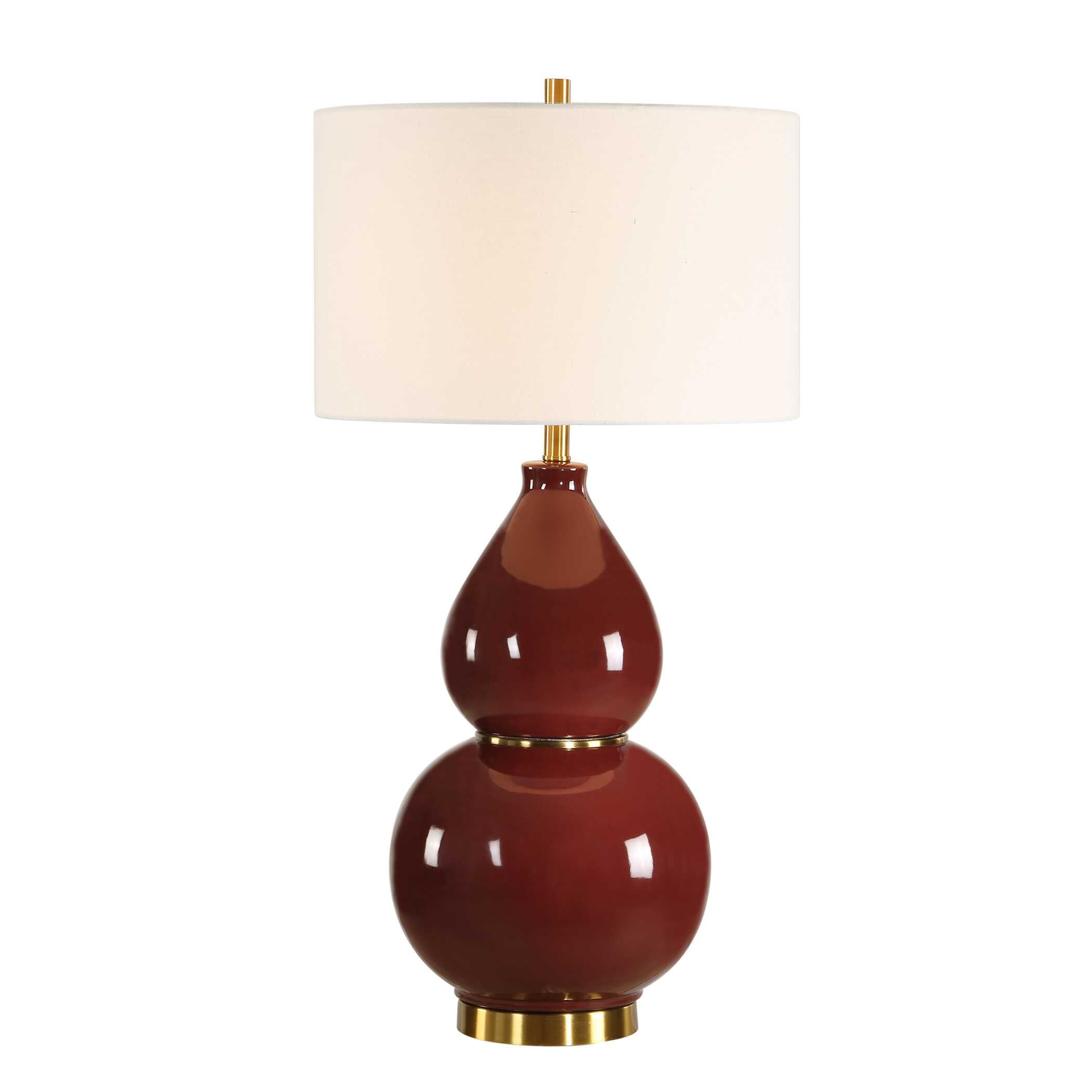 Uttermost Uttermost Gourd Burgundy Table Lamp