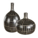 Uttermost Home Decor Uttermost Graphite Stride Vases, S/2 - CLOSEOUT