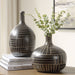 Uttermost Home Decor Uttermost Graphite Stride Vases, S/2 - CLOSEOUT