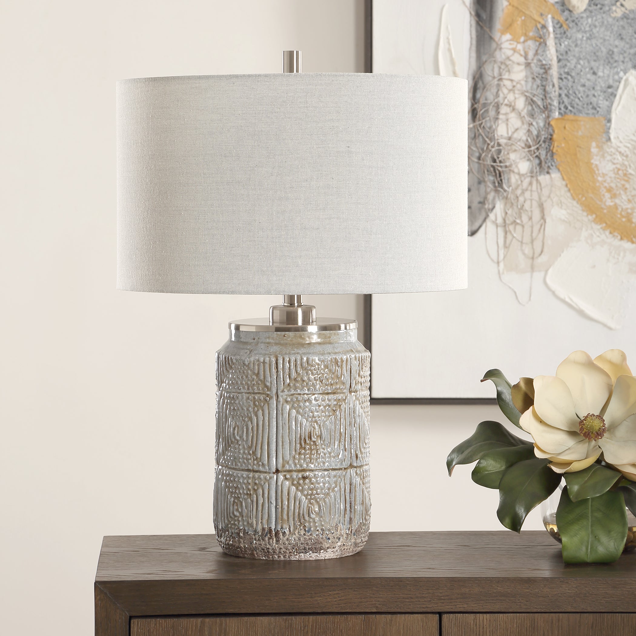 Uttermost Lighting Uttermost Graydon Gray Table Lamp