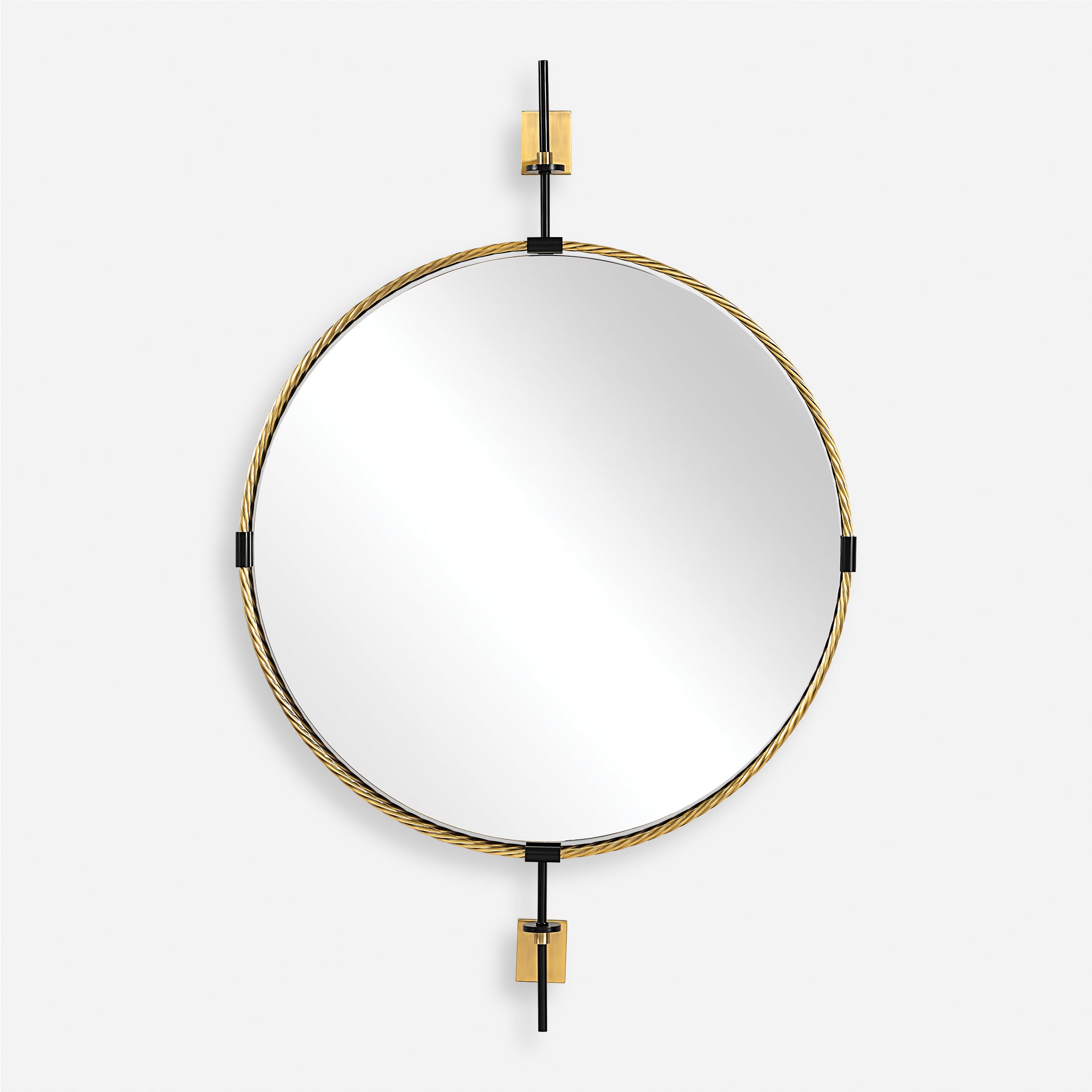 Uttermost Home Decor Uttermost Guardrail Round Mirror