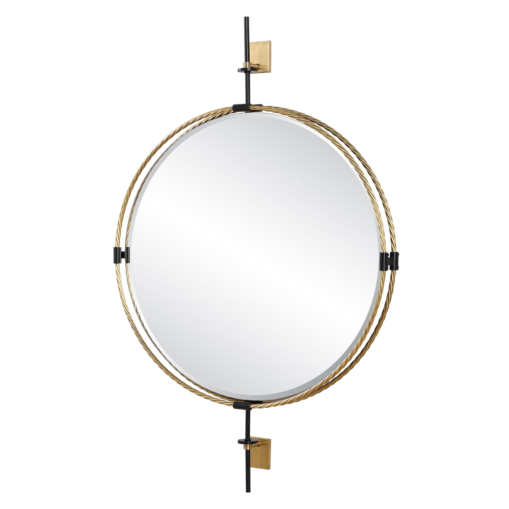 Uttermost Home Decor Uttermost Guardrail Round Mirror