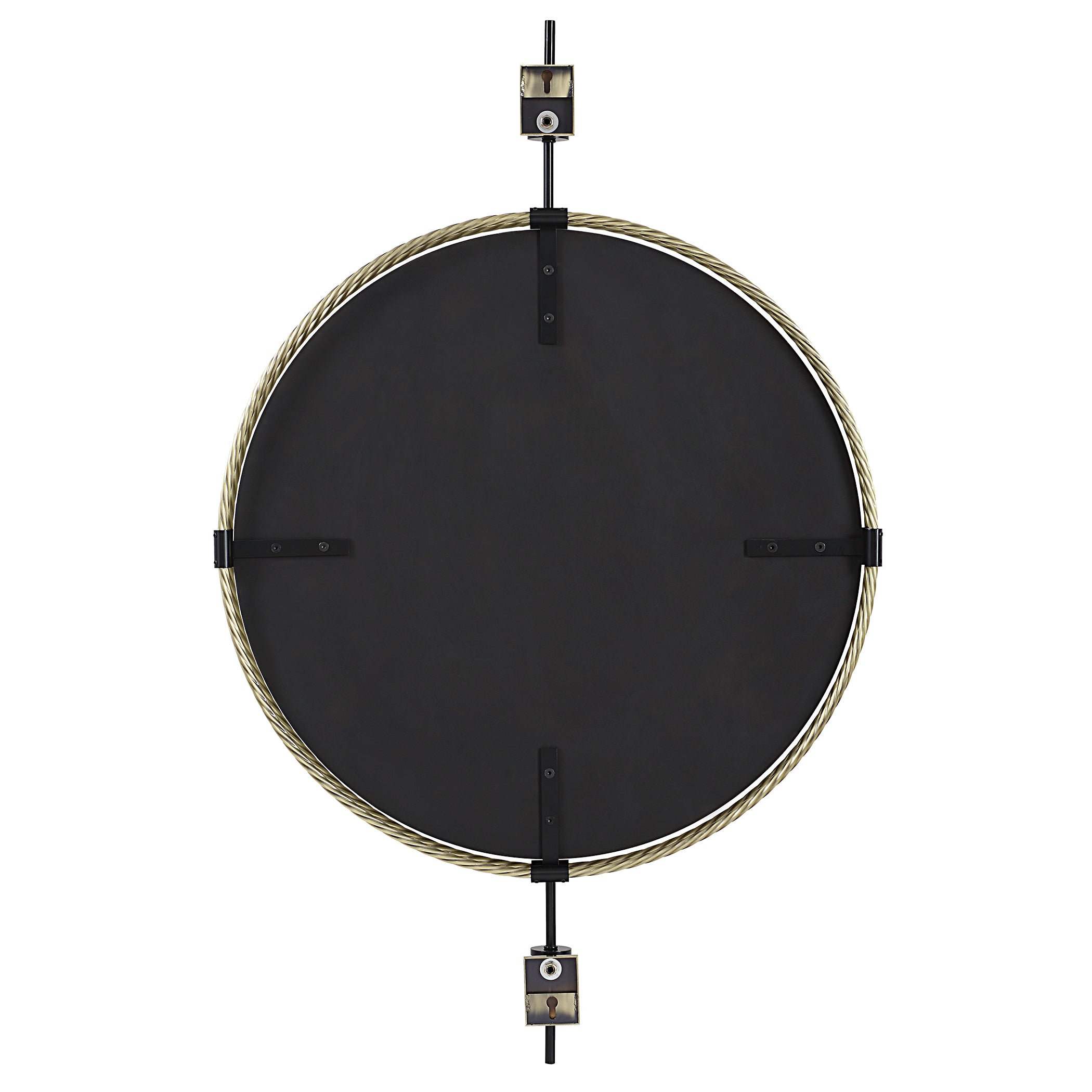 Uttermost Home Decor Uttermost Guardrail Round Mirror