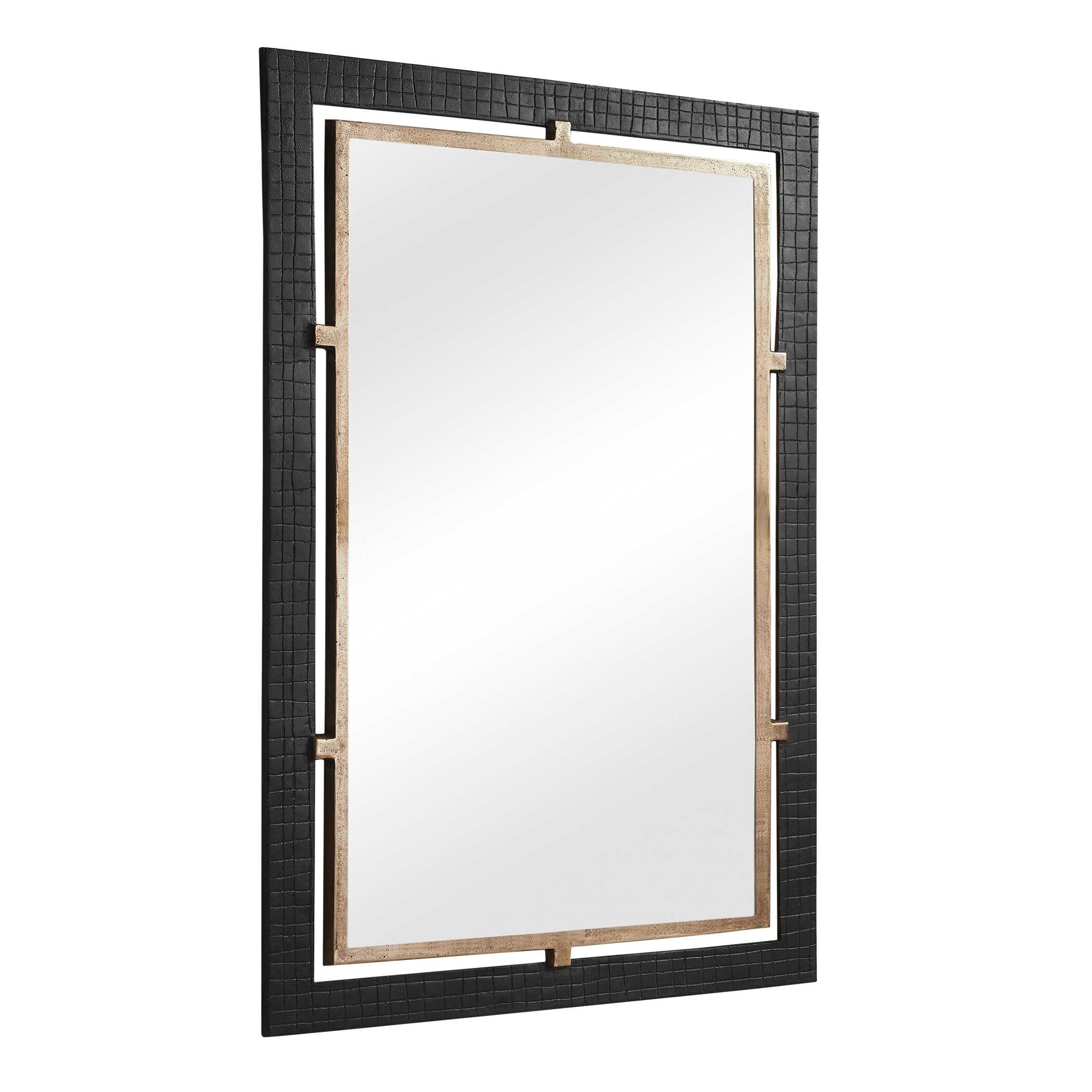 Uttermost Home Decor Uttermost Guerra Walnut & Brass Mirror