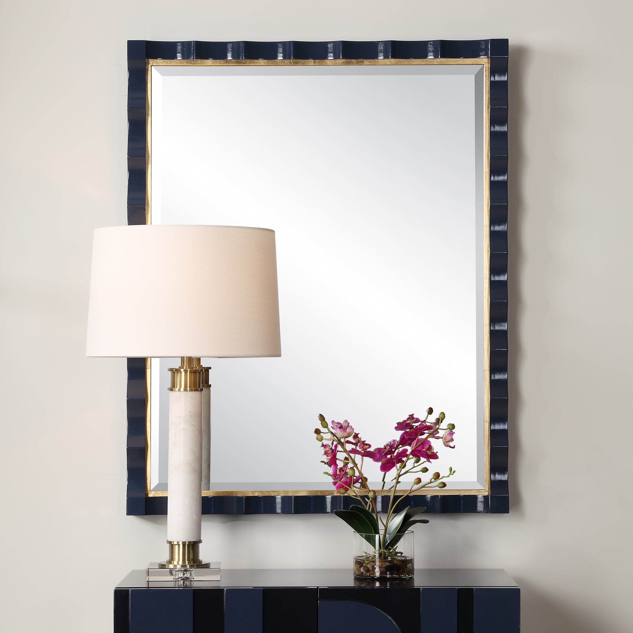 Uttermost Home Decor Uttermost Gulf Navy Blue Mirror
