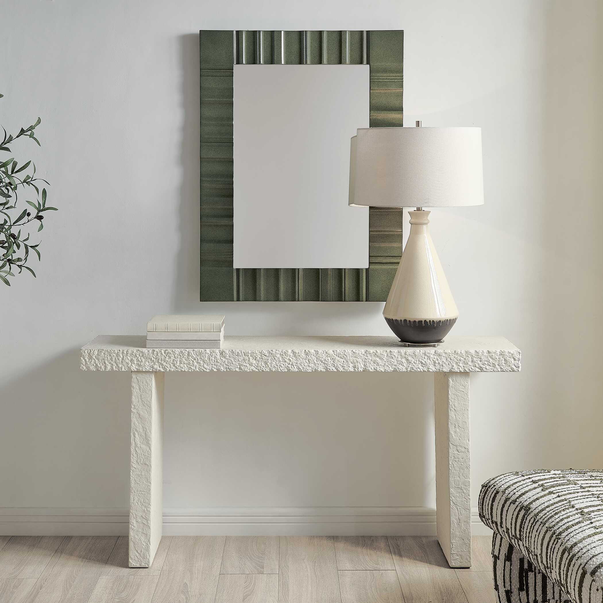 Uttermost Furniture Uttermost Hagan Indoor-Outdoor Limestone Console Table