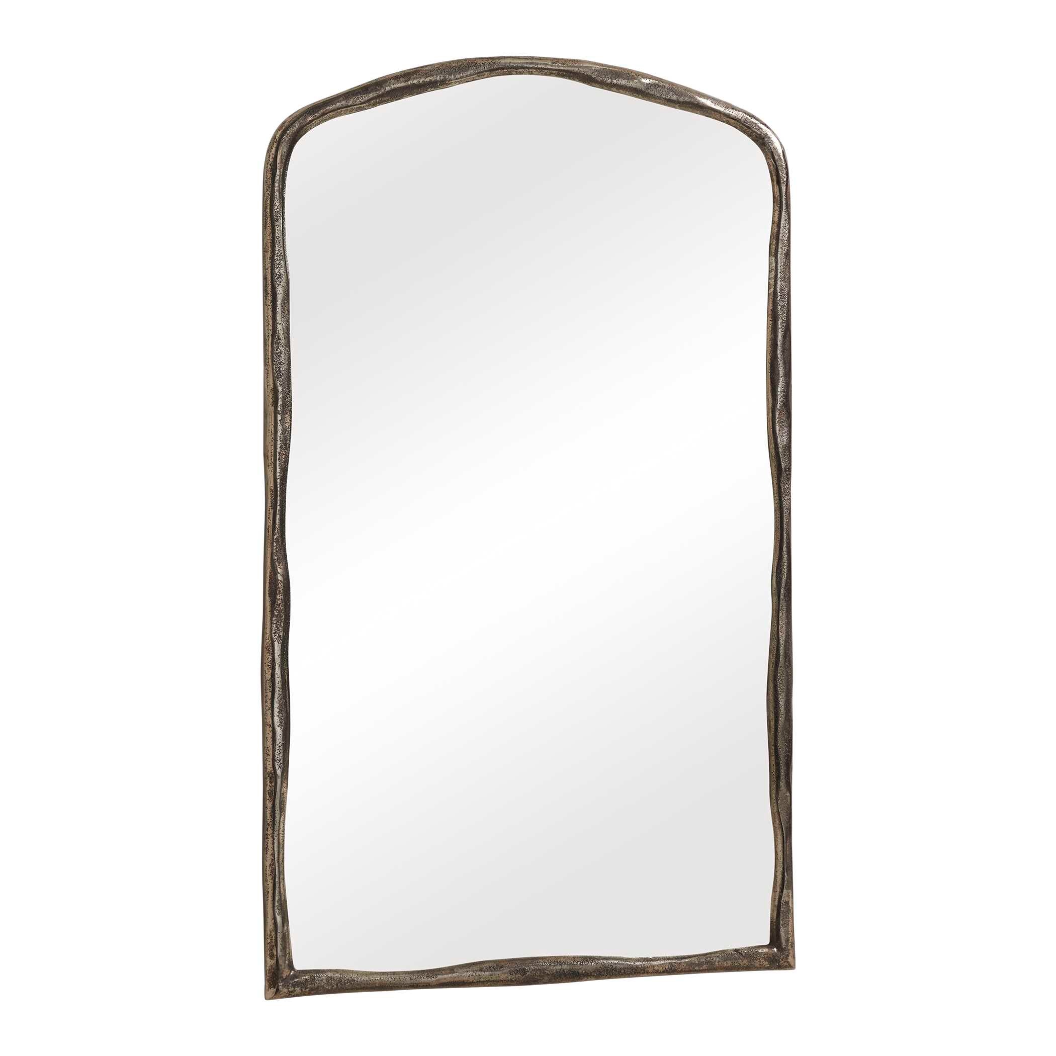 Uttermost Home Decor Uttermost Hammered Antique Nickel Arch Mirror