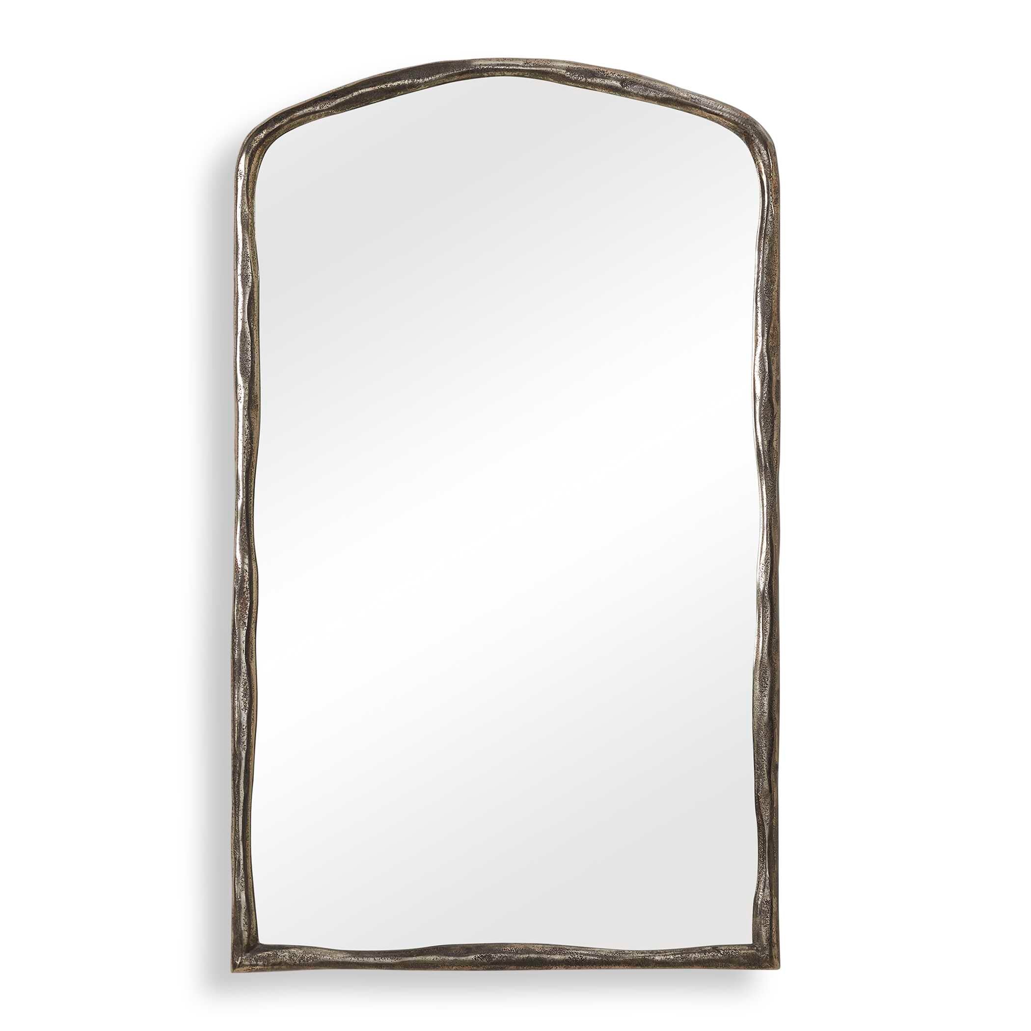 Uttermost Home Decor Uttermost Hammered Antique Nickel Arch Mirror
