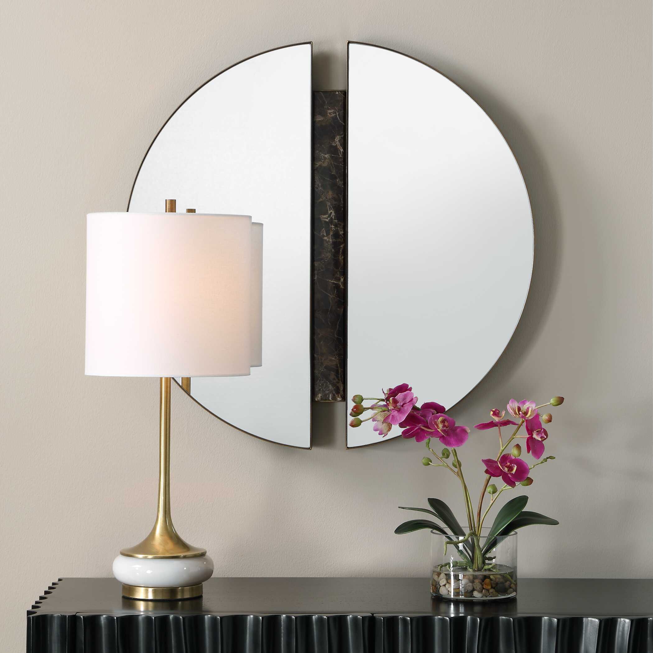 Uttermost Home Decor Uttermost Hanover Divided Round Mirror