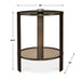 Uttermost Furniture Uttermost Hanson Bronze & Dark Glass Side Table