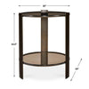 Uttermost Furniture Uttermost Hanson Bronze & Dark Glass Side Table