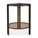 Uttermost Furniture Uttermost Hanson Bronze & Dark Glass Side Table