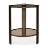 Uttermost Furniture Uttermost Hanson Bronze & Dark Glass Side Table