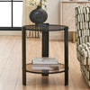 Uttermost Furniture Uttermost Hanson Bronze & Dark Glass Side Table