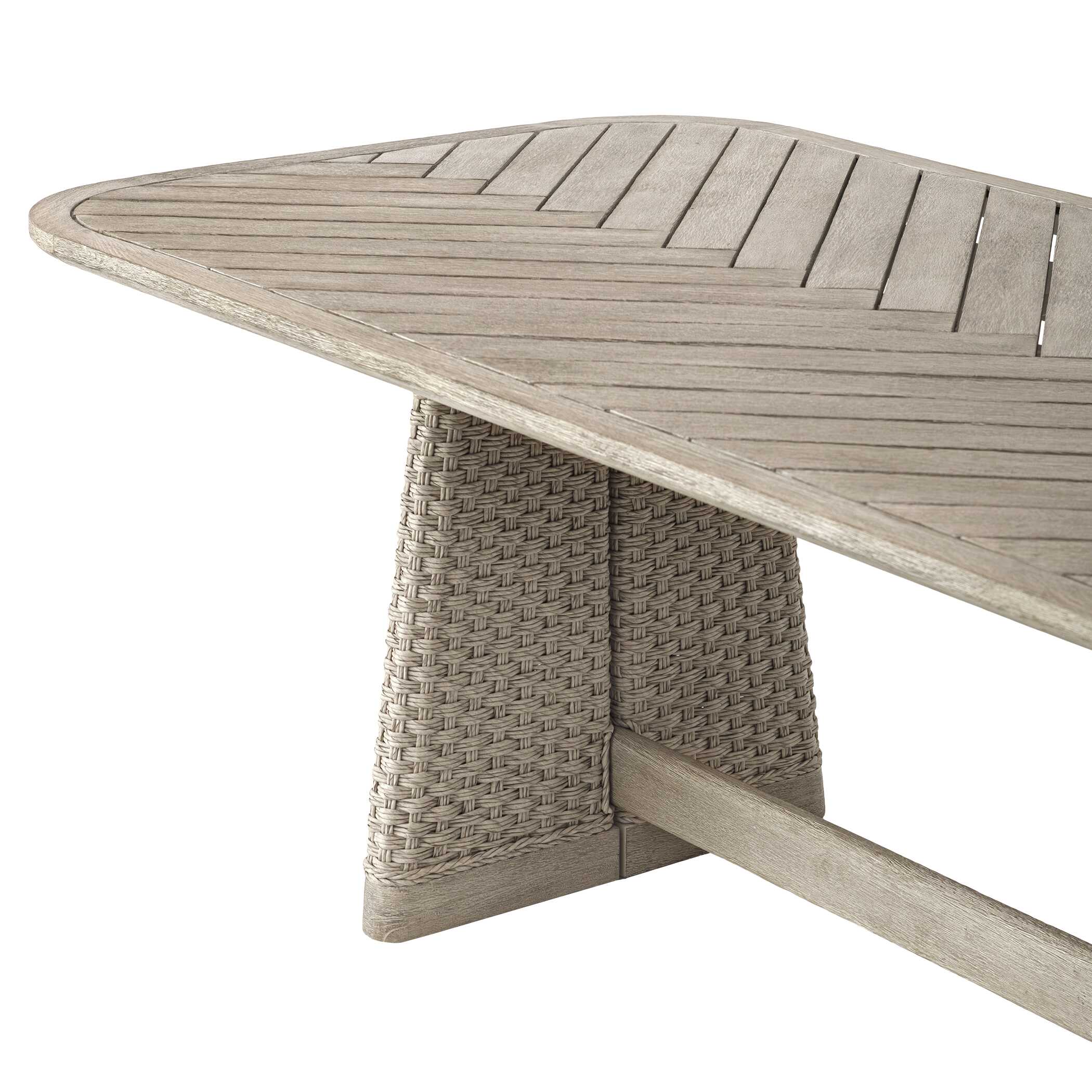 Uttermost Furniture Uttermost Harbor Herringbone Indoor-Outdoor Dining Table