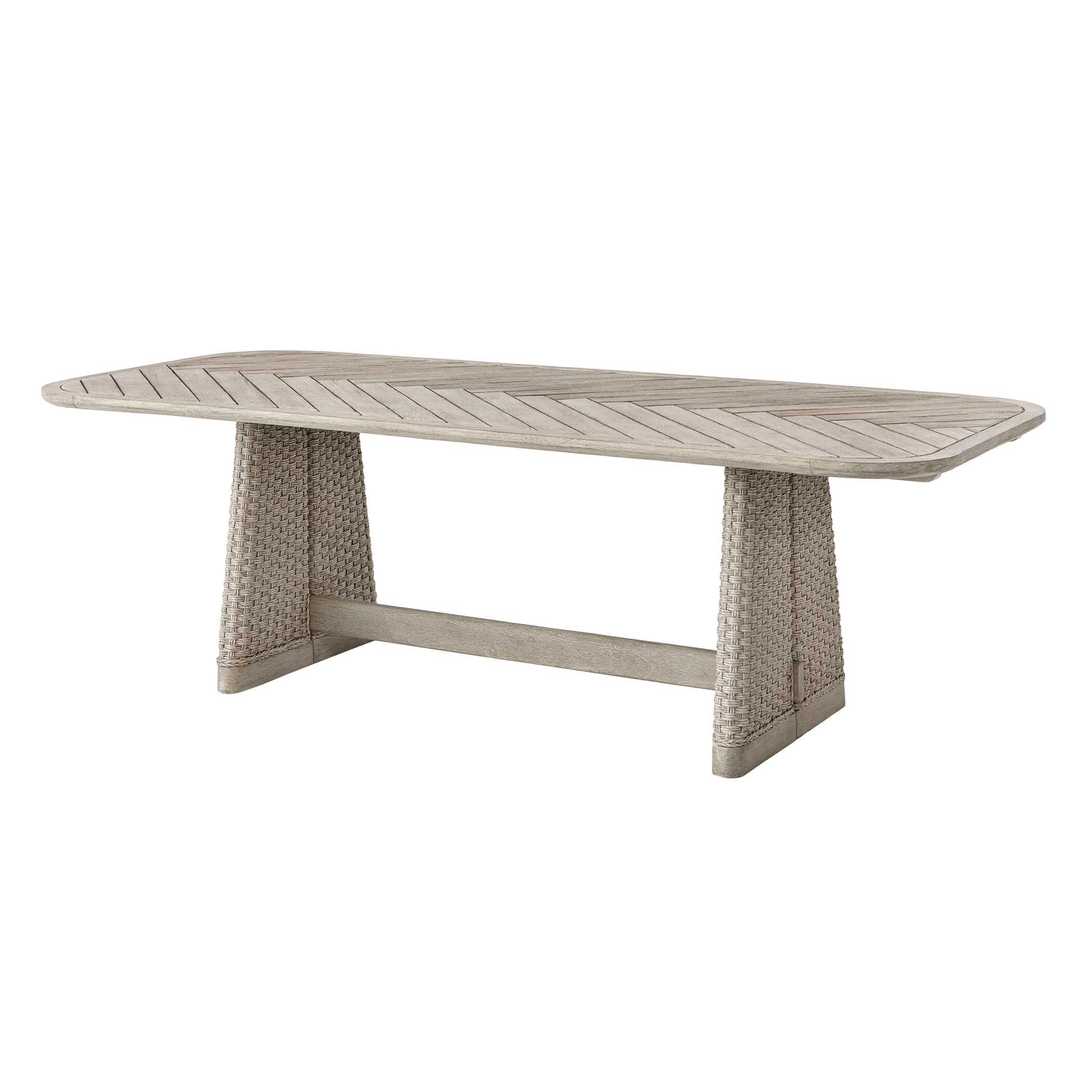 Uttermost Furniture Uttermost Harbor Herringbone Indoor-Outdoor Dining Table