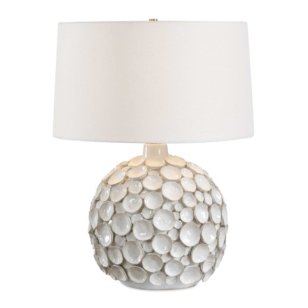 Uttermost Lighting Uttermost Hartley White Petal Table Lamp