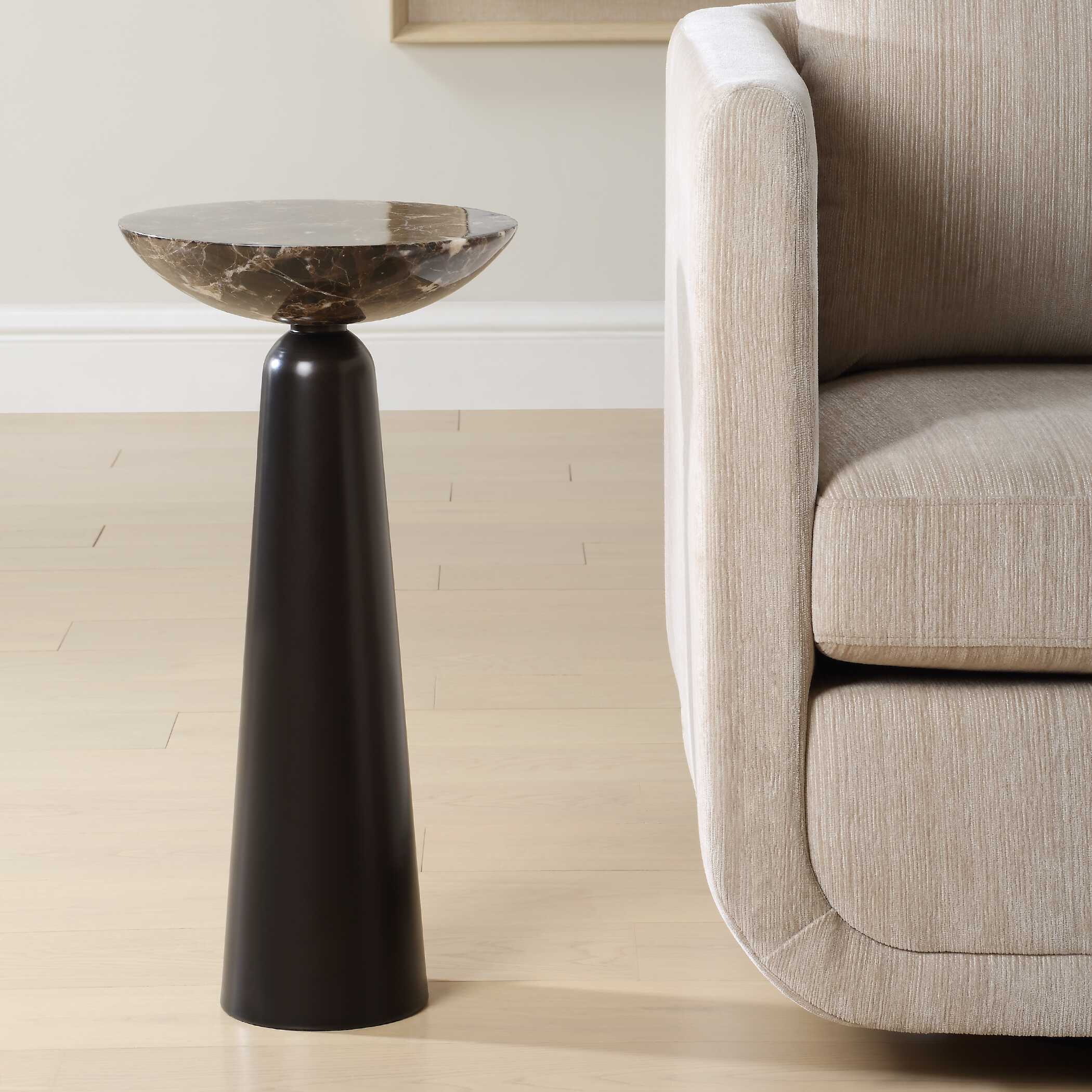Uttermost Uttermost Hastings Brown Marble Accent Table