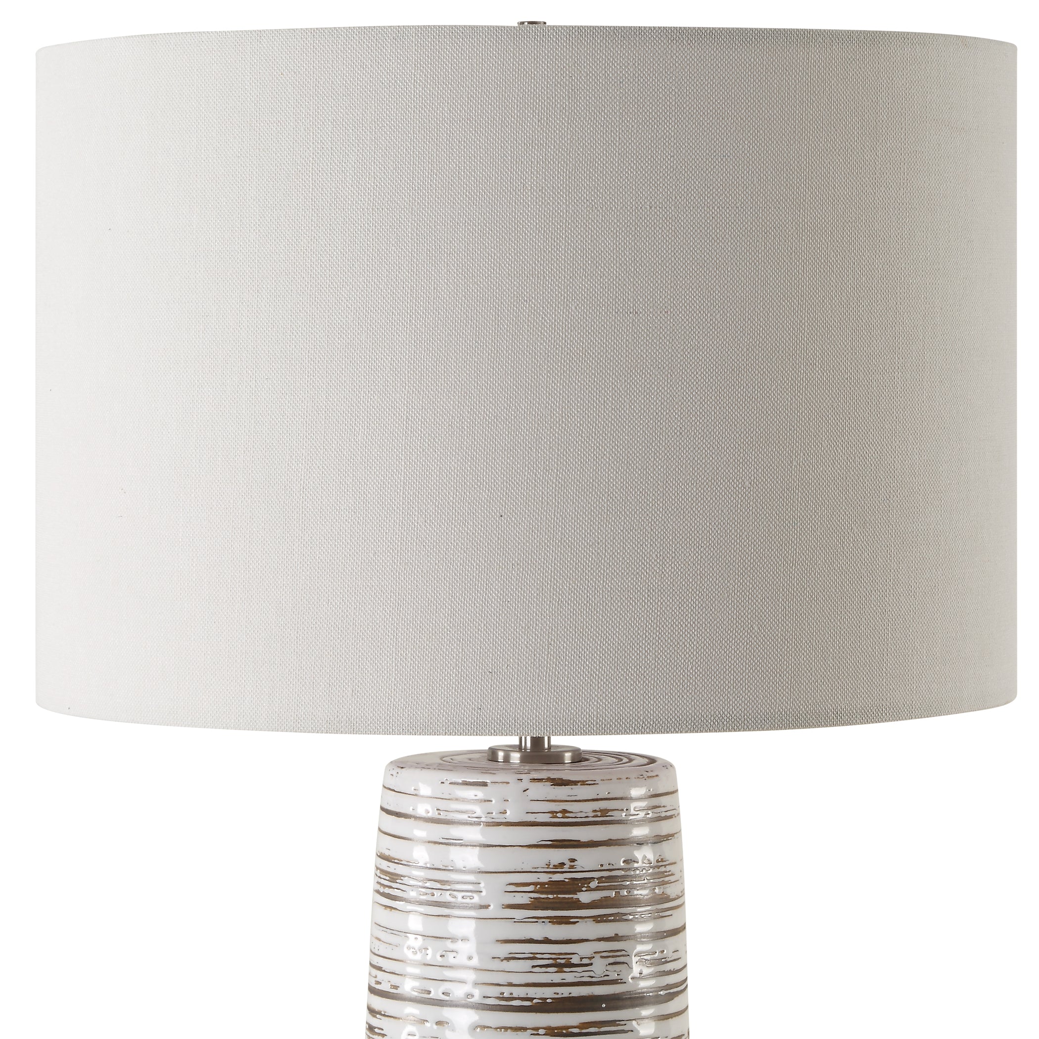 Uttermost Lighting Uttermost Haven White Glaze Table Lamp